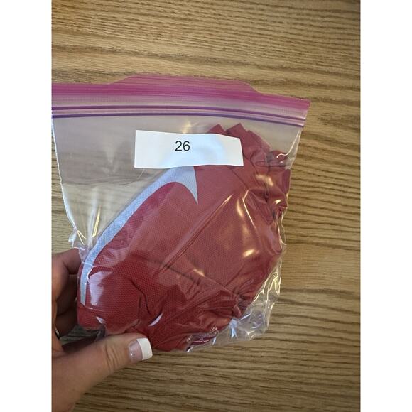 Nike Dri-Fit Athletic T-Shirt Adults Size Medium Short Sleeve Red - Picture 9 of 9